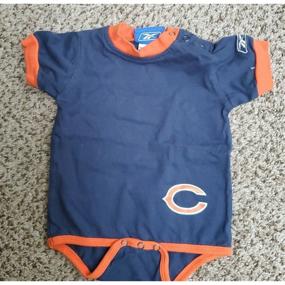 Boy's Chicago Bears blue orange football s/s onepiece shirt Reebok